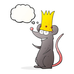 thought bubble cartoon king rat