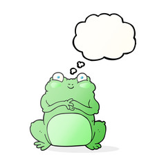 thought bubble cartoon funny frog