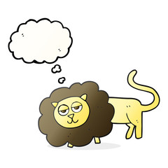 thought bubble cartoon lion