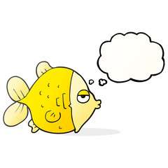 thought bubble cartoon funny fish