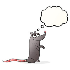 thought bubble cartoon rat