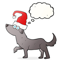 thought bubble cartoon dog