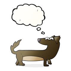 thought bubble cartoon dog