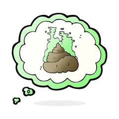 thought bubble cartoon gross poop