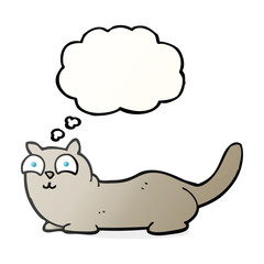 thought bubble cartoon cat