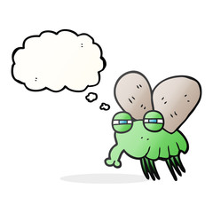 thought bubble cartoon fly