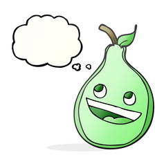 thought bubble cartoon pear