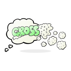 gross thought bubble cartoon