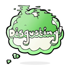 disgusting thought bubble cartoon