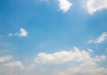 Beautiful of blue sky with cloud