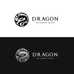 Dragon logo,Animal logo,tattoo,Vector Logo template