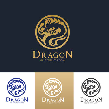 Dragon logo,Animal logo,tattoo,Vector Logo template