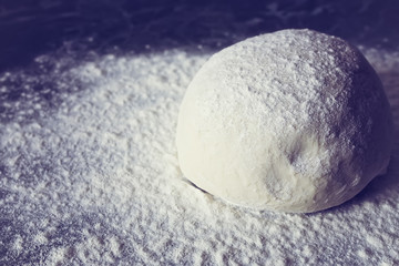 knead flour toned dough