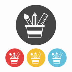 pencil and ruler icon