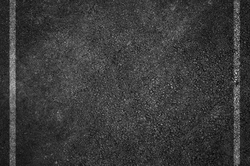 Asphalt Road Texture with White Strips