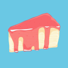 Crepe cake illustration