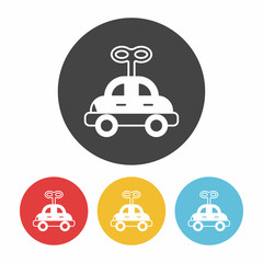 baby toy car icon