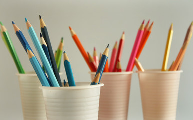 Set of color pencils