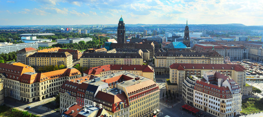 Fototapeta na wymiar Dresden aerial view