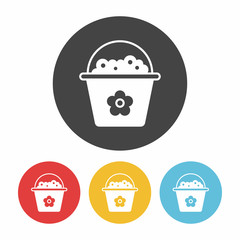 toy sand bucket icon