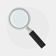 Magnifying glass vector illustration
