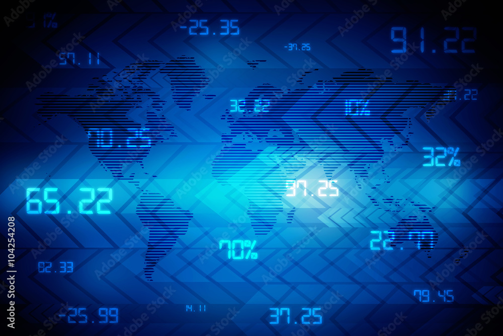Poster 2d digital abstract business networking background