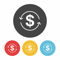 financial exchage money icon