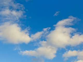 blue sky and clouds