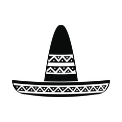Sombrero icon, simple style 
