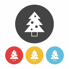Obraz premium Christmas tree icon