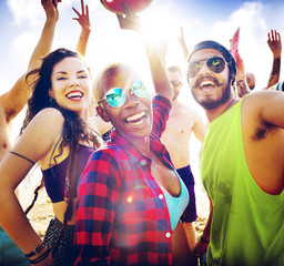 Friends Summer Beach Party Festival Concept