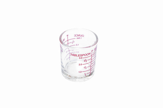 tablespoon (Selected focus) measuring glass 