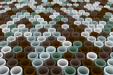 abstract colorful background tube mosaic