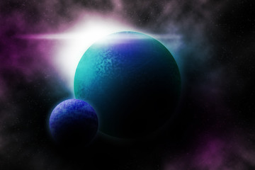Obraz na płótnie Canvas Universe Planet in Space