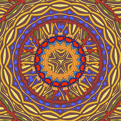 Stained-glass color background.