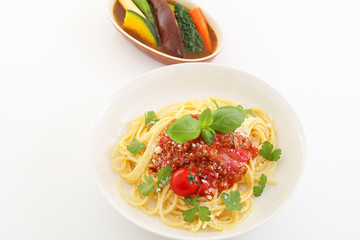 おいしそうなスパゲティ 