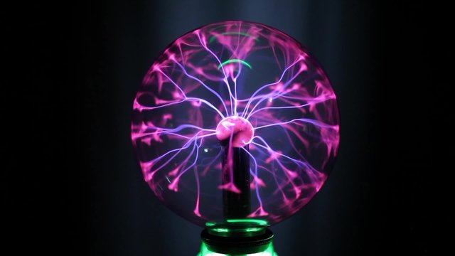 Magic plasma ball in the dark