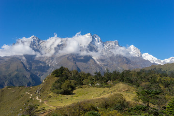 Fototapeta premium Kongde szczyt górski, region Everest