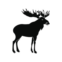 Deer icon, simple style