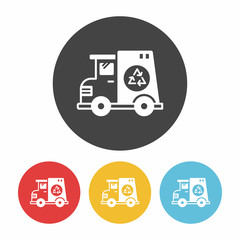 garbage car icon