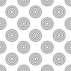 Vector modern seamless geometry pattern polka, black and white abstract geometric background, pillow print, monochrome retro texture, hipster fashion design