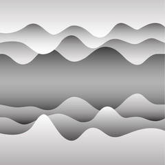 Vector background with paper waves 