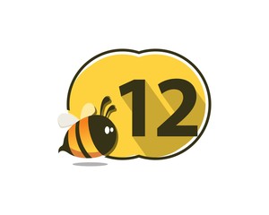 12 Number Natural Cute Bee