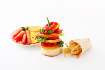 ハンバーガーセット