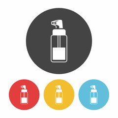 cosmetic bottles icon