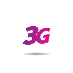 3G internet vector logo template