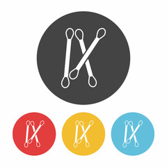 Cotton swabs icon