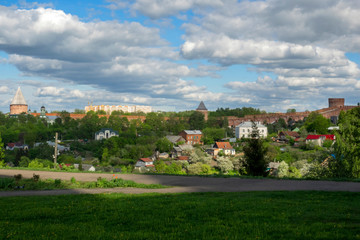 Fototapeta na wymiar views of one of the oldest Russian city of Smolensk. illustrative photo