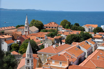 Obraz premium Zadar city, Mediterranean coast, Croatia