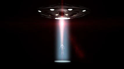 flying saucers ufo kidnapped a man © Riko Best